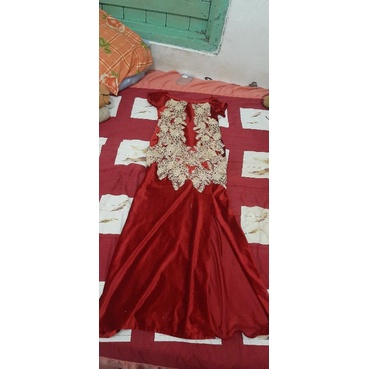Dress Bludru Panjang/Gaun penyanyi/Singer