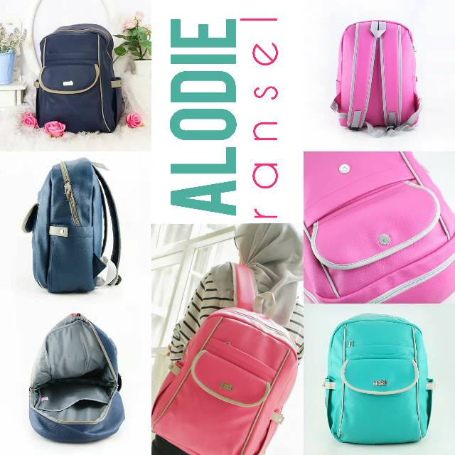 *TAS RANSEL B ALODIE RUMAH WARNA MURAH , OFFICIAL STORE , TAS RANSEL SEKOLAH +SLOT ( TAS LAPTOP /  N