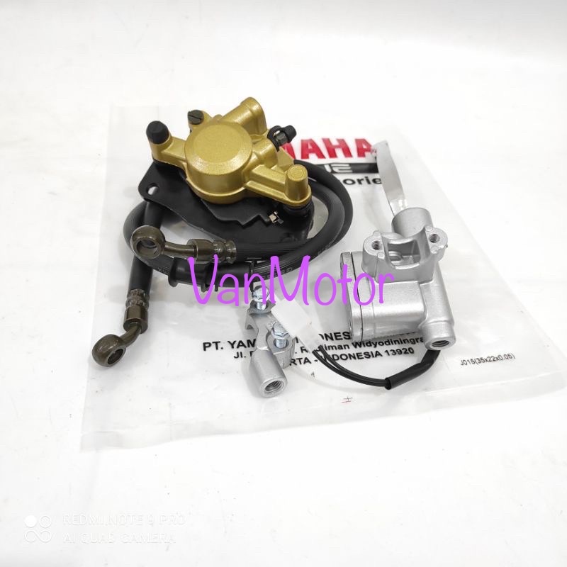 MASTER REM SET KALIPER SELANG MIO FINO KARBU JUPITER MX NEW OLD VEGA ZR JUPITER Z NEW MIO SOUL YAMAHA 5TL SESUAI FOTO  KALIPER SELANG MASTER REM