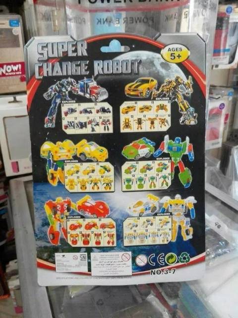 mainan robot transformers berubah bentuk mobil edukasi - anak edukatif