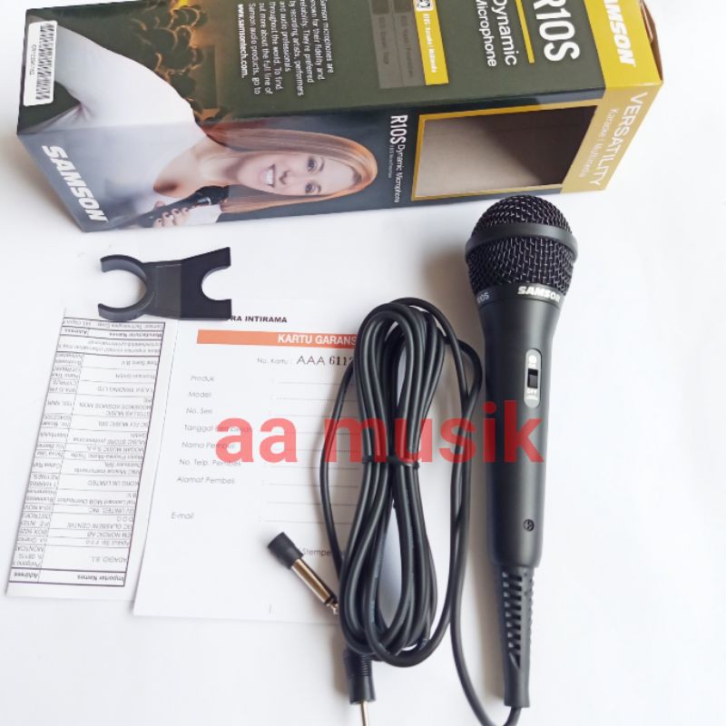 MIC KABEL SAMSON R10S MIC DYNAMIC ORIGINAL GARANSI 1 TAHUN