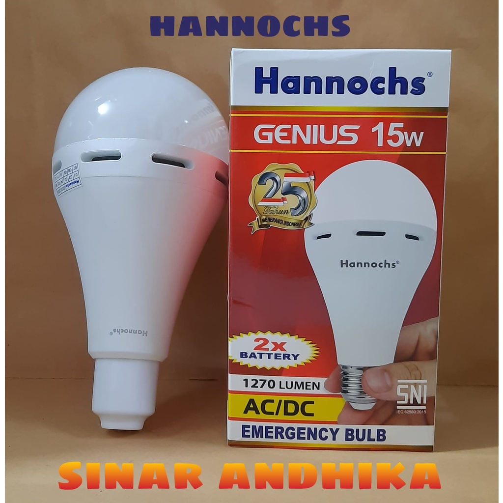 LAMPU LED EMERGENCY HANNOCHS GENIUS 15 WATT