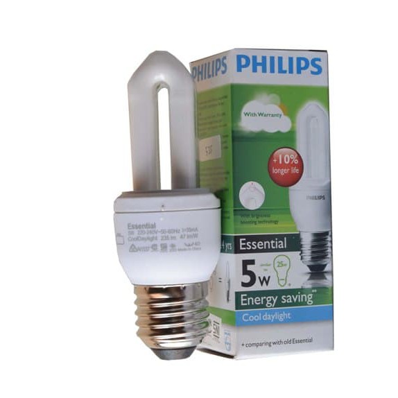 Lampu Philips Essential 5W 5 Watt Cooldaylight 5 W 5Watt CDL