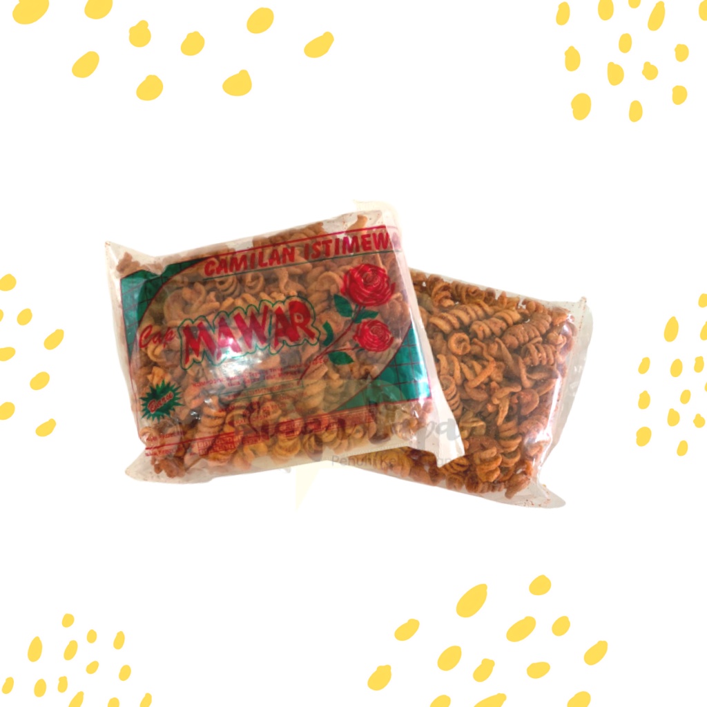 Makaroni Spiral Pedas Snack Makroni Cap Mawar