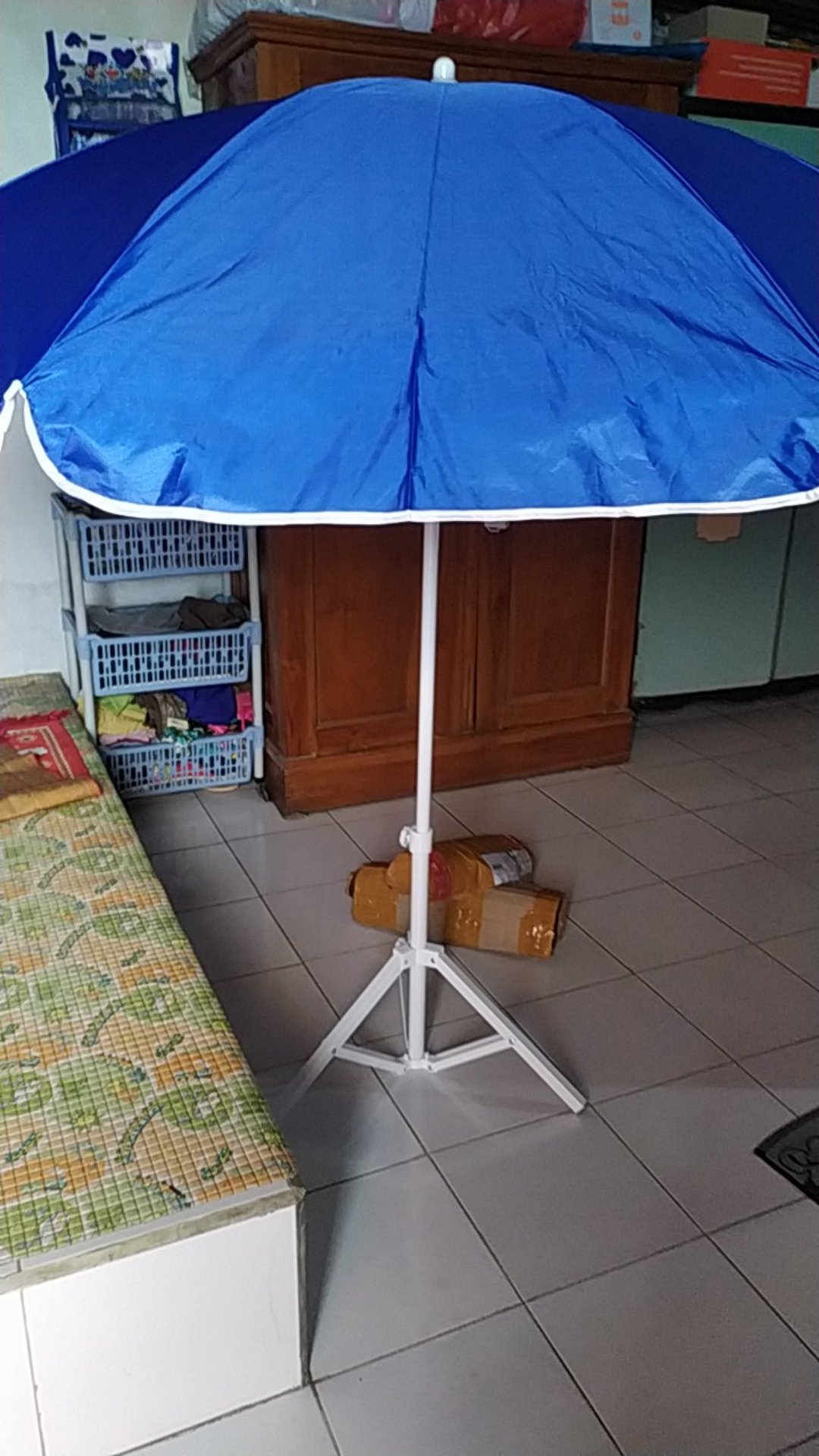 Payung Tenda Pantai 180cm Polos Anti-uv, Untuk Jualan, Dagang, Pkl