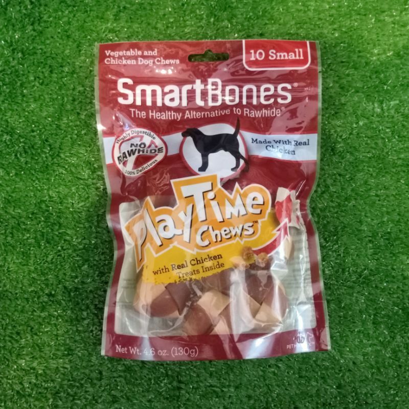 Snack / Makanan Anjing Smartbones Playtime Chew Chicken Small 10 Pcs