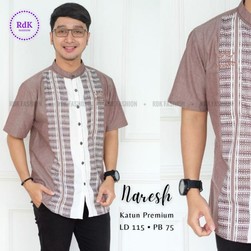 KEMEJA KOKO KATUN PREMIUM SADAM ISTAFA NATAN NEHAN BY RDK FASHION