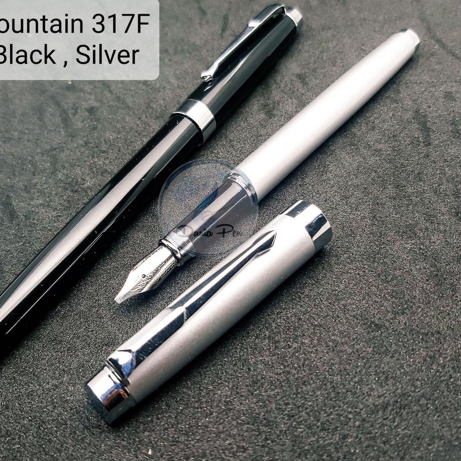 

TERBAIK Fountain Pen Metal 317F Broad Nib, Mata Kasar 1,5mm Pena Kaligrafi Menulis Indah Calligraph