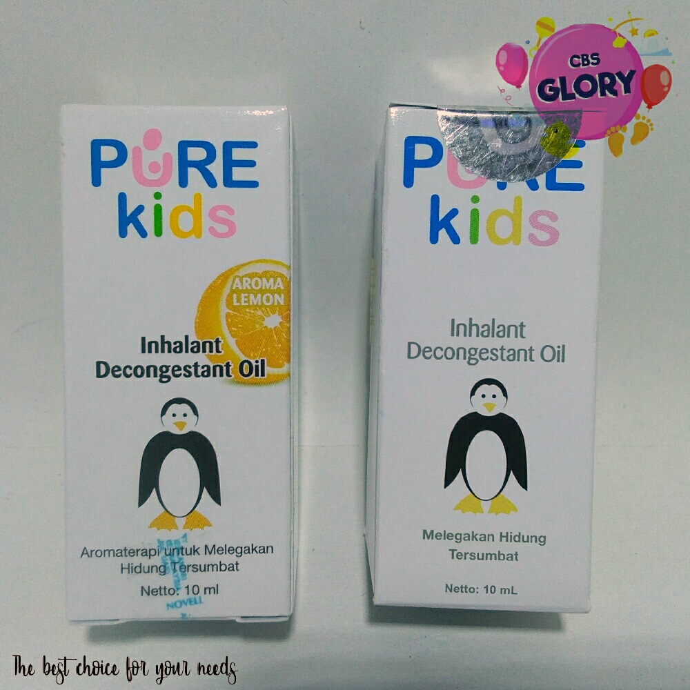 Inhalant Decongestant Oil Pure Kids/Pelega Hidung Tersumbat Bayi