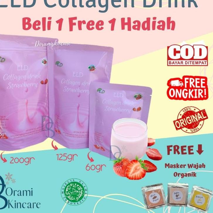 

5.5 SALE/〖5.5 FLASH SALE〗/STAR BRANDS/Star/〖5.5 Flash Sale〗 BELI 1 GRATIS 1 HADIAH - ELD COLLAGEN DRINK STRAWBERRY MINUMAN PEMUTIH BADAN COLAGEN AMAN BPOM HALAL MUI (FREE MASKER ORGANIK) Buruan Beli