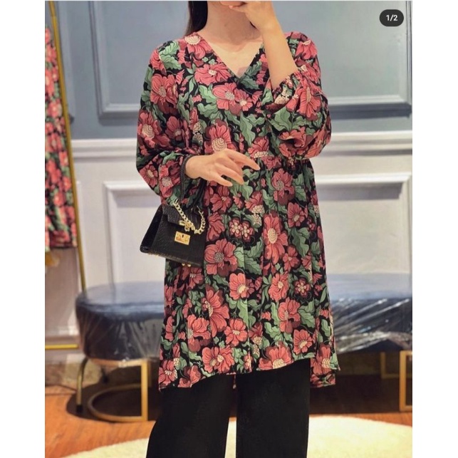 MONKI tunic dress floral✨