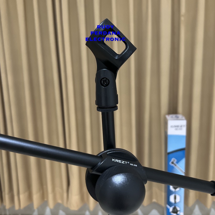 MICROPHONE STAND MIC MIK DUDUKAN PEGANGAN BERDIRI KREZT NB-200