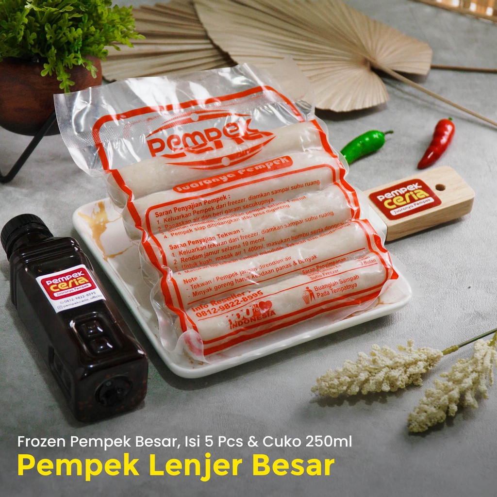 

Pempek Lenjer Besar, Isi : 5 pcs (Frozen/Vacuum) Pempek Ceria