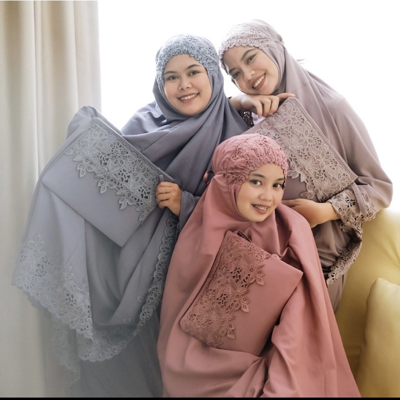 Mukenah  katun rosella Khadijah Pastel paket usaha