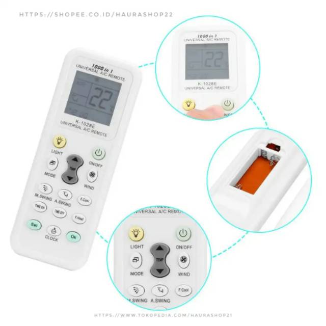 REMOTE AC MULTI / UNIVERSAL JUN DA K-1028E