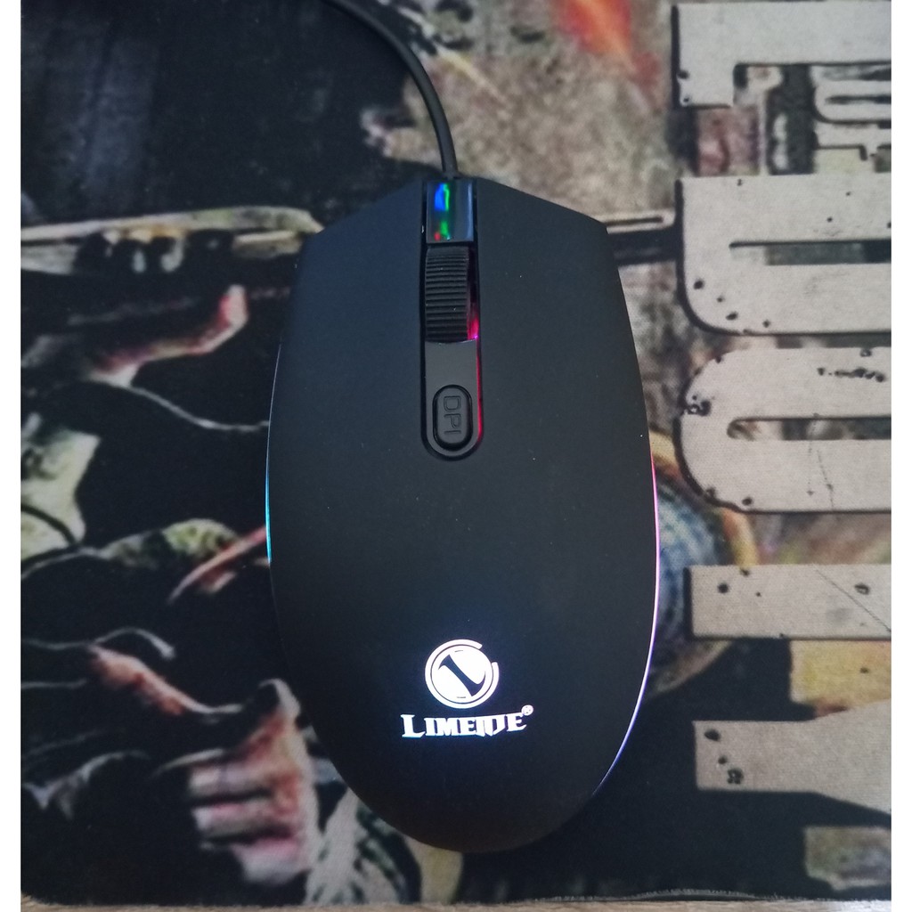 Limeide 307 Mouse Gaming Optical Kabel USB Dengan Lampu RGB