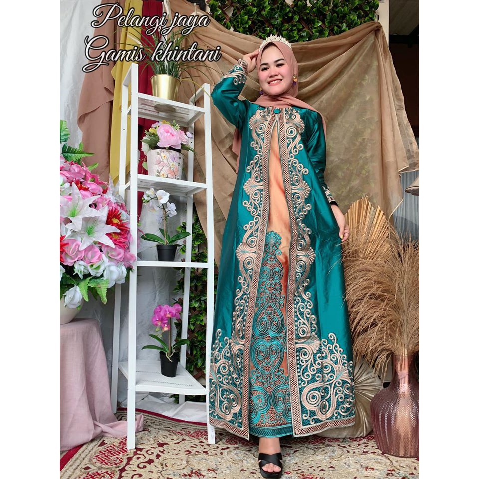 Gamis Khintani Abaya Tafeta Dress Muslim