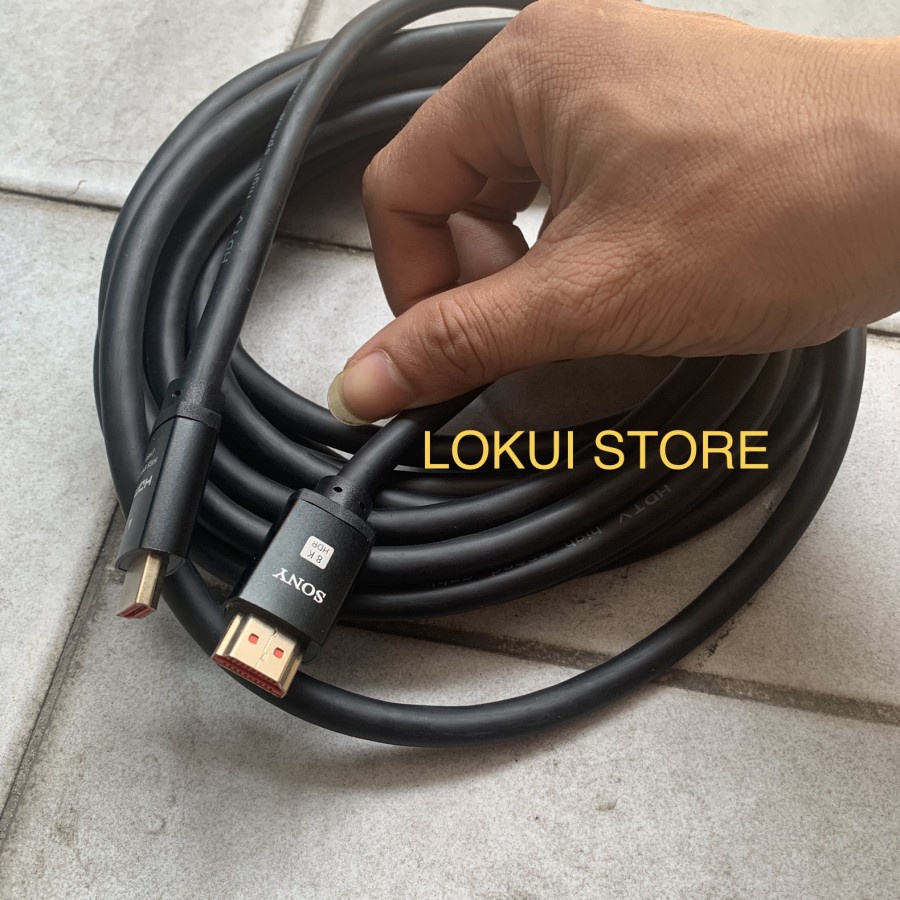 KABEL HDMI SONY 5METER SUPPORT 8K V2.1 ULTRA HD / HDMI SONY V2.1 5M 8K