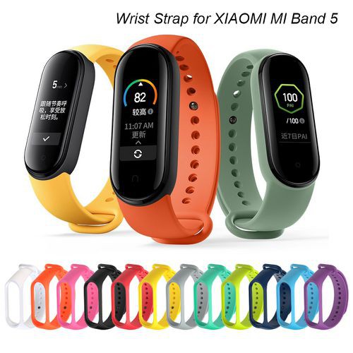 Tali Jam Silicone Strap Wristband Xiaomi Mi Band 5