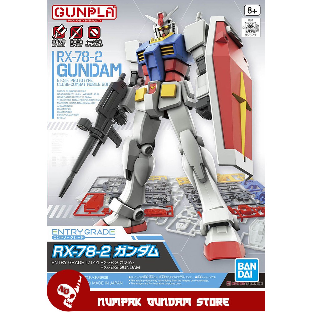 Gundam Rx 78 Entry Grade 144 Bandai