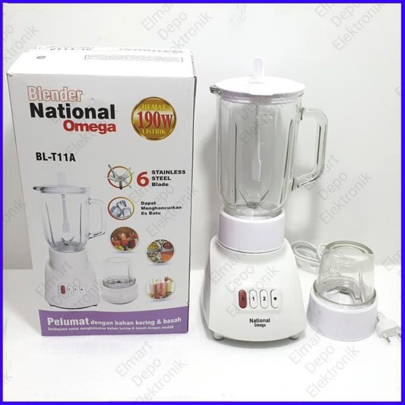 blender national omega-blender omega national-blander kaca-blender kaca 2 in 1-blander omega national murah-blender murah-Blender Omega Nt Quality-Blender National Omega Kaca