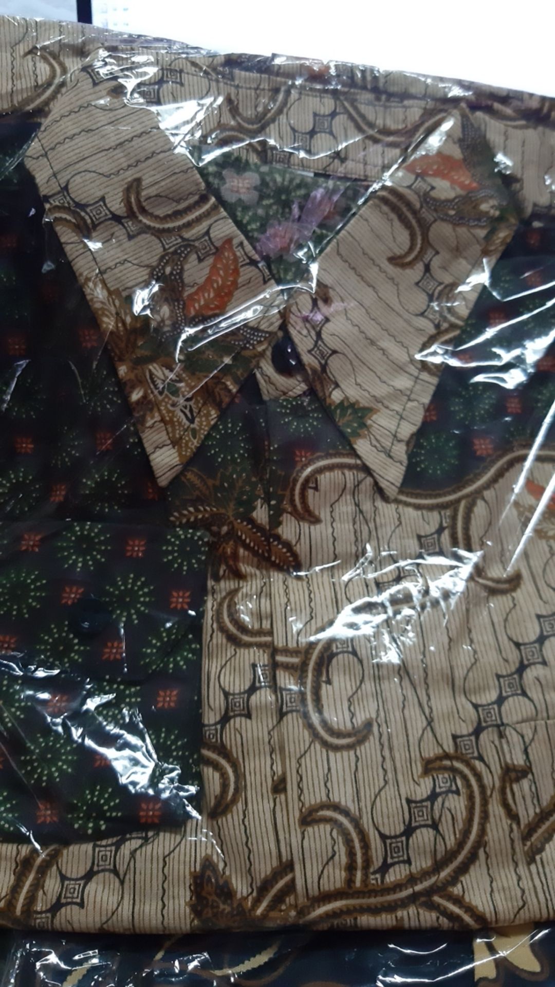 Kemeja Batik Pria Lengan Panjang Size M L Xl Xxl Bswart Batik Hrb026 Kenango Panjang Padi