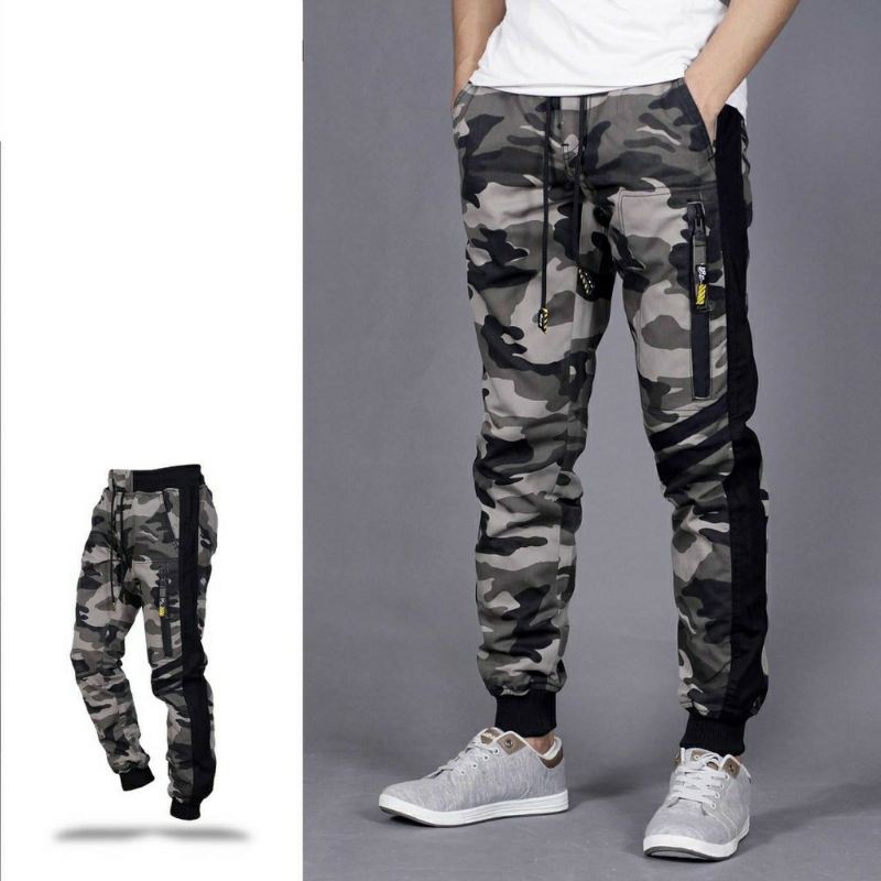 MAN JADDA Celana Joger Pria Camoflag Army Celana Jogger MAN JADDA Celana Joger Pria Camoflag Army Celana Jogger