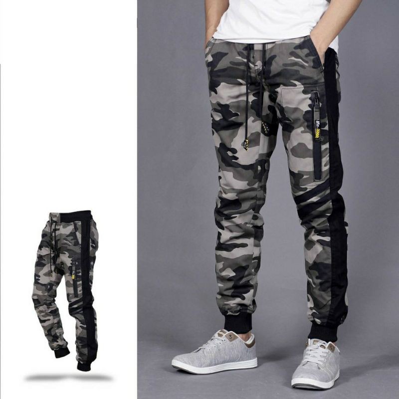 MAN JADDA Celana  Joger Pria Camoflag Army  Celana  Jogger  