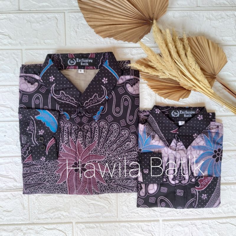 Couple Batik Ayah Anak Premium