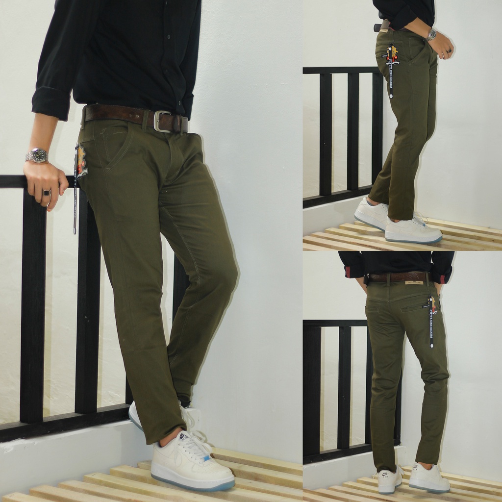 TERLARIS CELANA CHINO PREMIUM MALMO ( REAL PICT ) CHINOS KERJA KANTORAN HARIAN CHINO PANJANG PRIA SLIM FIT STRETCH