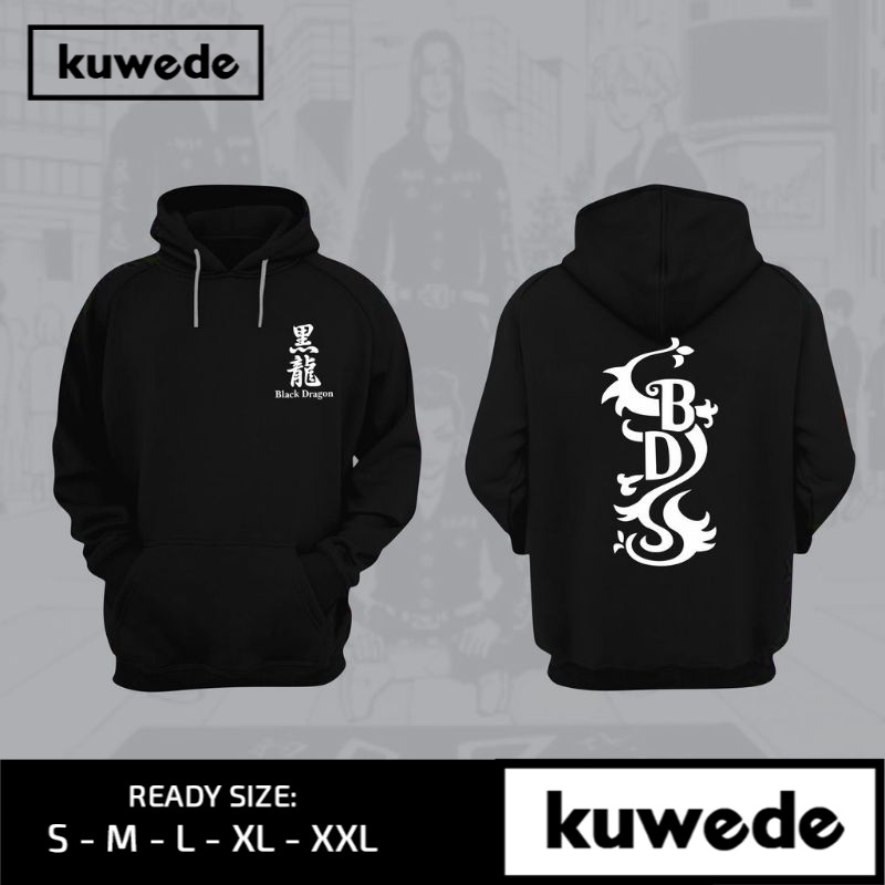 Hoodie Jaket Black Dragon Tokyo Revengers Terbaru