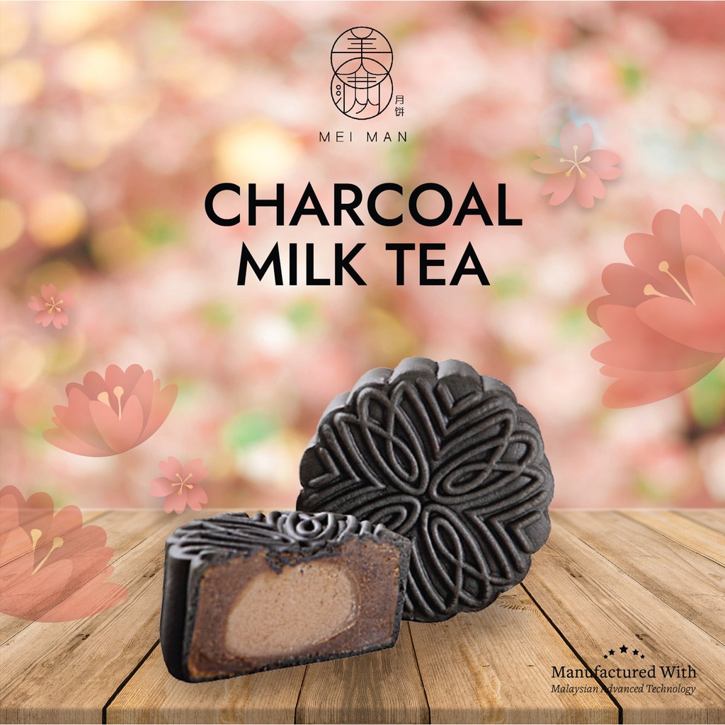 

MEIMAN Mooncake/MEI MAN Charcoal Milk Tea Mooncake MINI