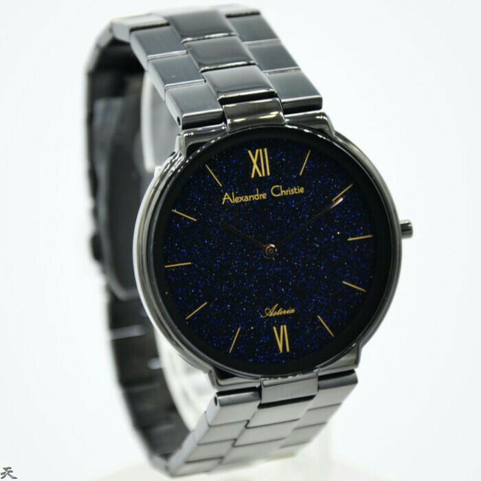 ALEXANDRE CHRISTIE WATCH AC 8480 SLIM PRIA FULL BLACK ORIGINAL