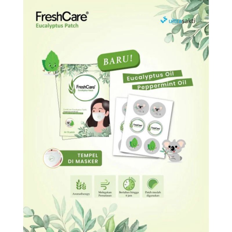 Freshcare Eucalyptus Patch - Sticker Tempel Dengan Aromatherapy