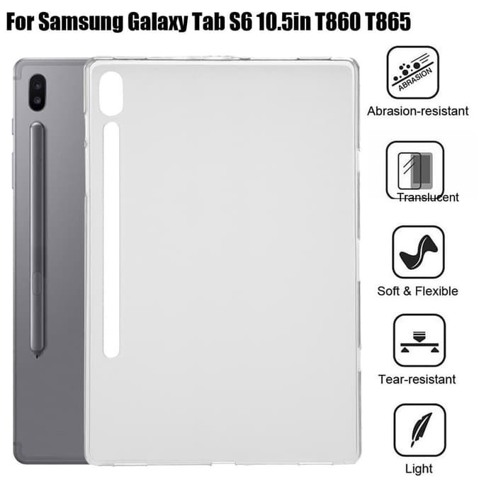 Jelly soft silicone samsung Tab S6 2019 case casing cover