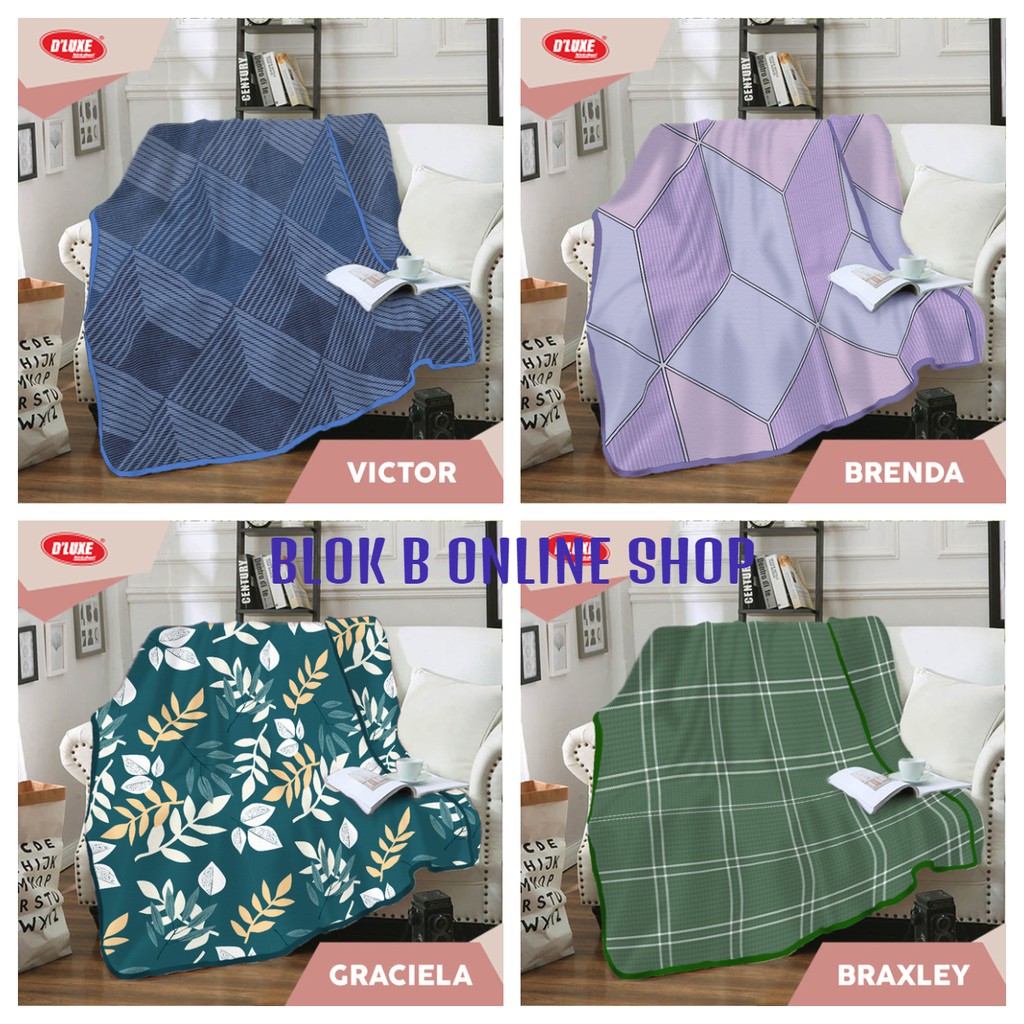 Selimut Kintakun uk 160x200 Micro Flannel MINIMALIS PART 2 ABEL ALBANY BRAXLET BRENDA VICTOR