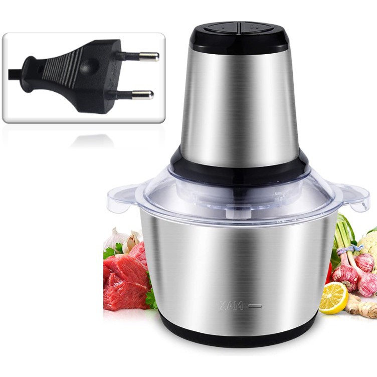 Blender Daging Stainless 304 Elektrik 2 Liter - Stainless Meat Grinder 2 Liter - Blender Giling Daging - Blender Capsule - Chopper