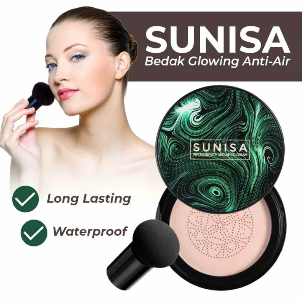 Sunisa Original BB cream mushroom head air cushion CC cream - Sunisa bedak glowing viral sunisa bisa cod