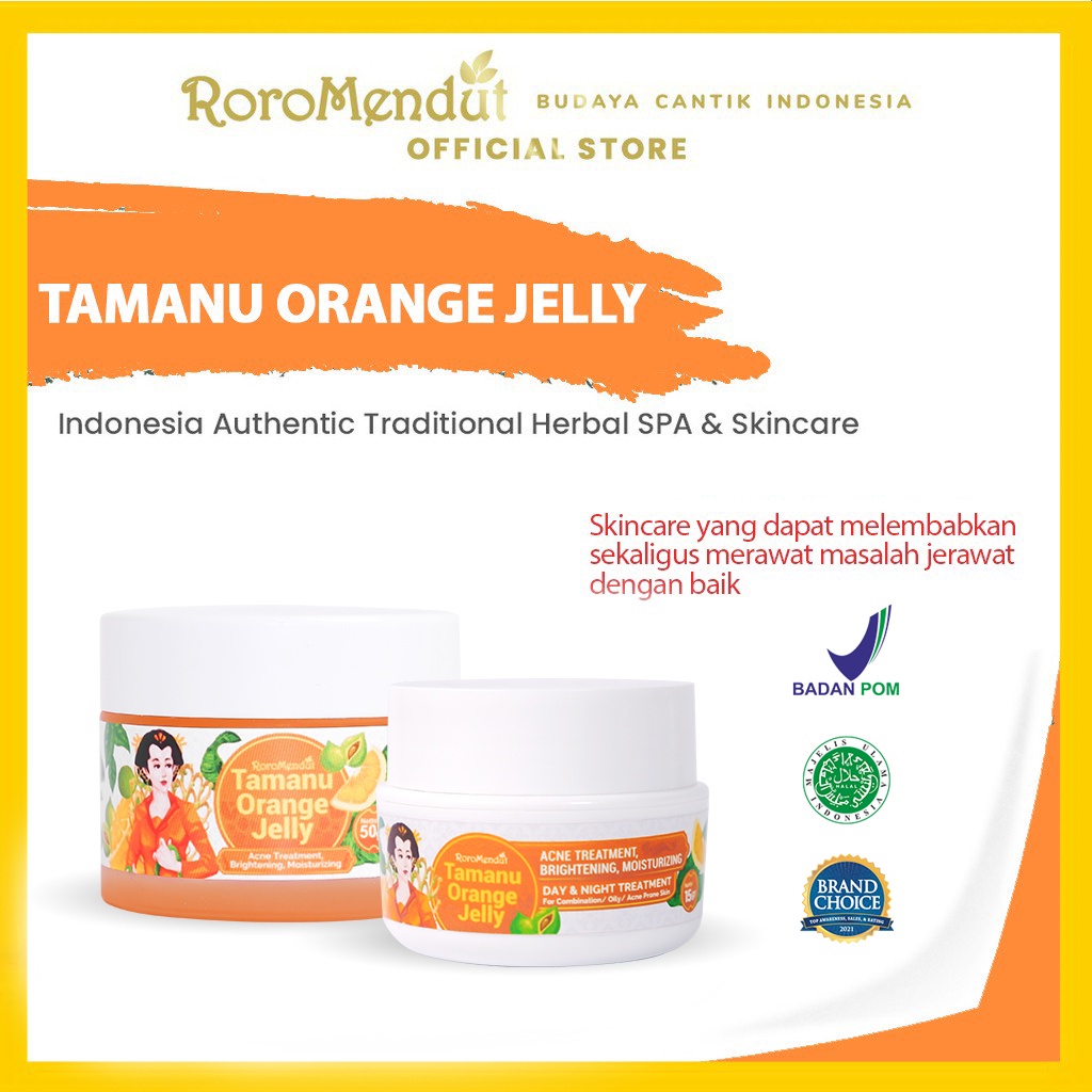 Jual MBS RORO MENDUT TAMANU ORANGE JELLY SLEEPING MASK MEREDAKAN