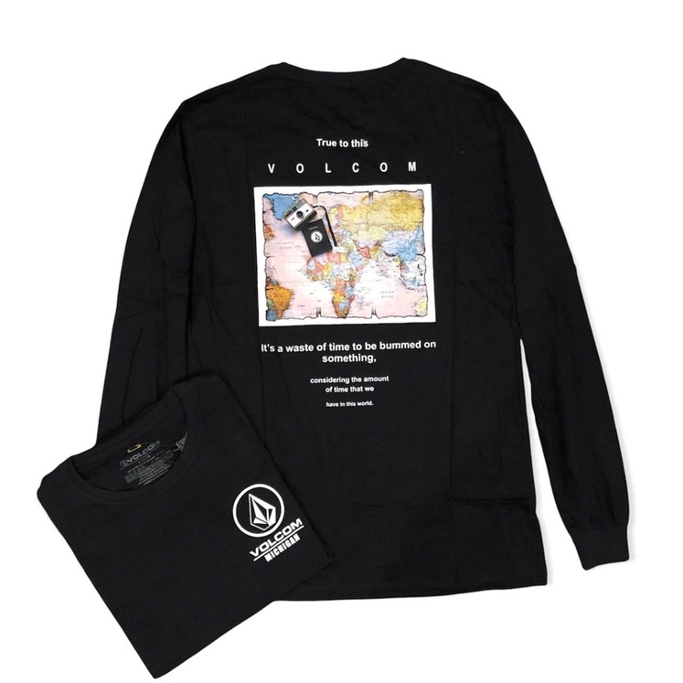 kaos lengan panjang volcom premium skite