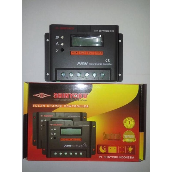 Shinyoku Solar Charge Controller Pwm Lcd 12V/24V 20A Timer