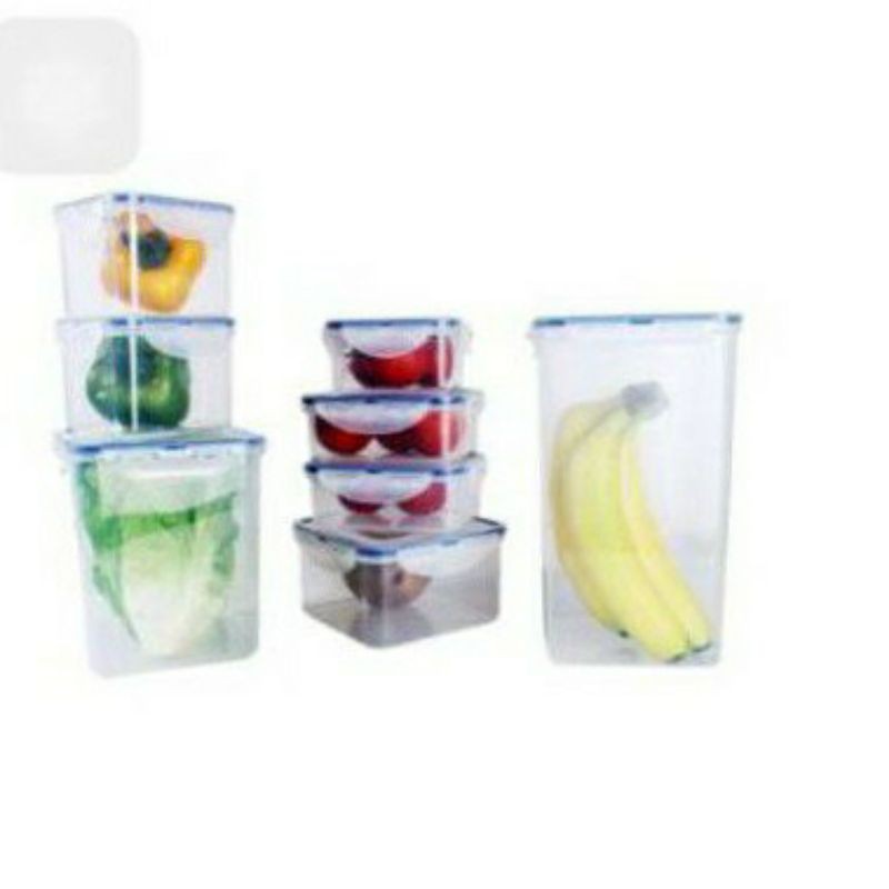 Lock n Lock Gift Set Container with Color Box 8p / kado murah lock&amp;lock