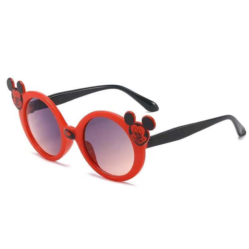 (Rowling)Kacamata Anak NewTrend/Fashion Anak Unisex Terbaru Mickey Mouse High Quality Import-Ka-75 Merah/Hitam
