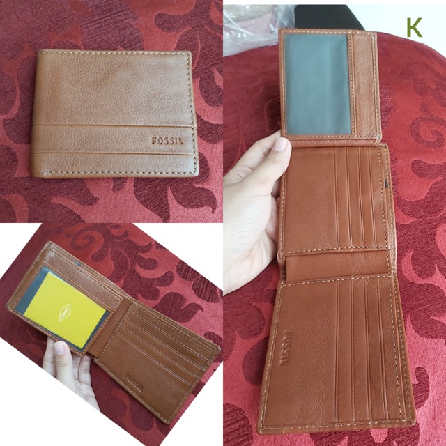 DOMPET FOSSIL COWOK PRIA MEDIUM BROWN TANPA BOX