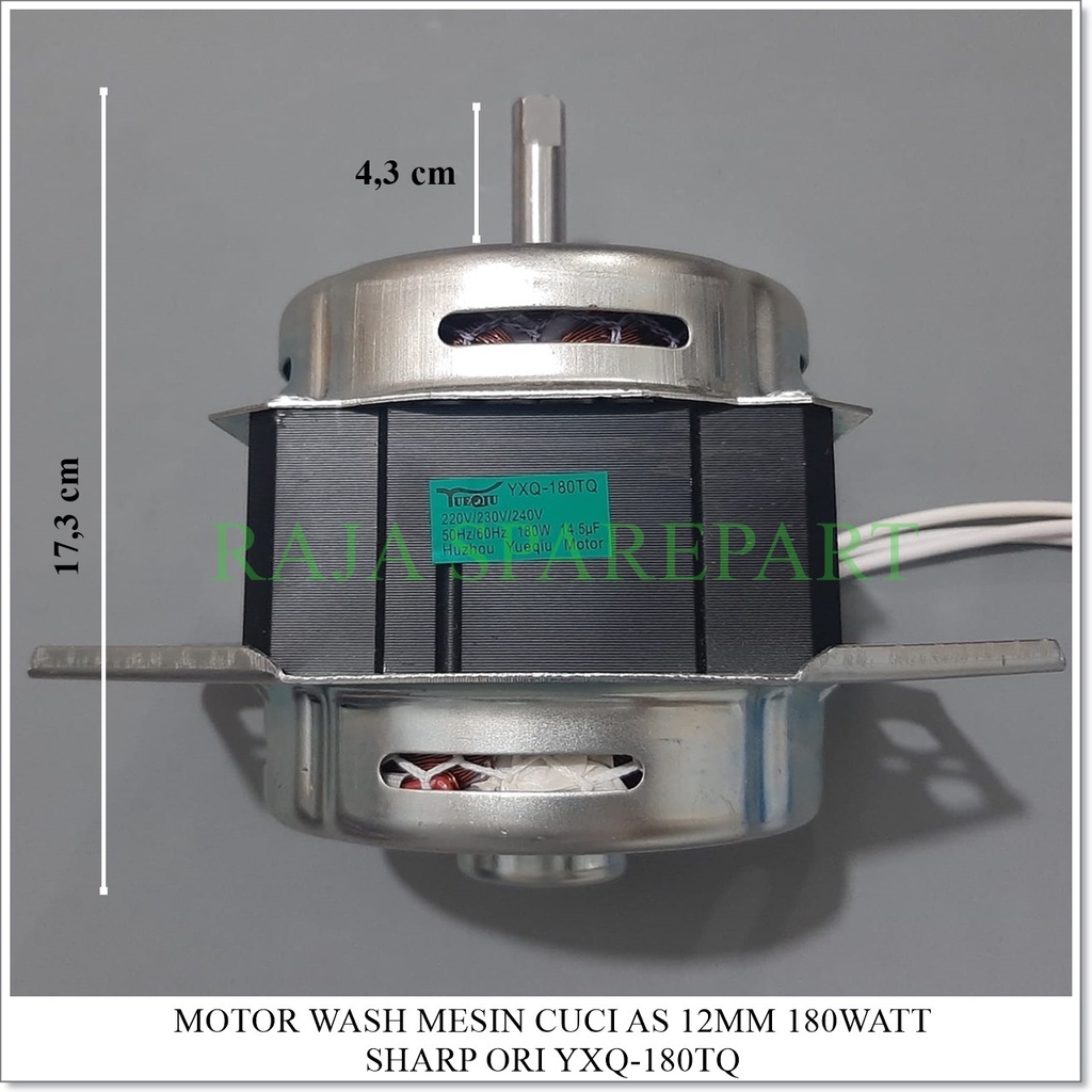Dinamo Pencuci Mesin Cuci SHARP YXQ-180TQ As 12mm 180 Watt Original