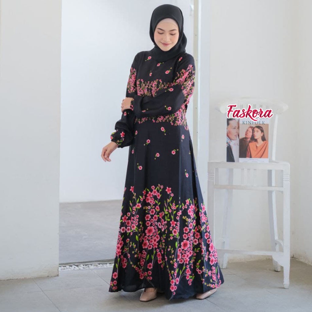 Gamis Syari Terbaru Jumbo 2021 / Maxi Dress Jumbo Big Size Dress / Gamis Busui Friendly Kekinian