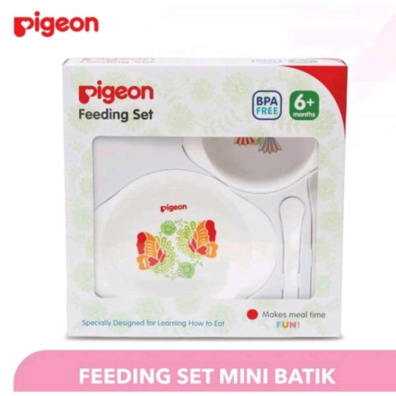 PIGEON feeding set mini/Tempat makan Set/Peralatan makan