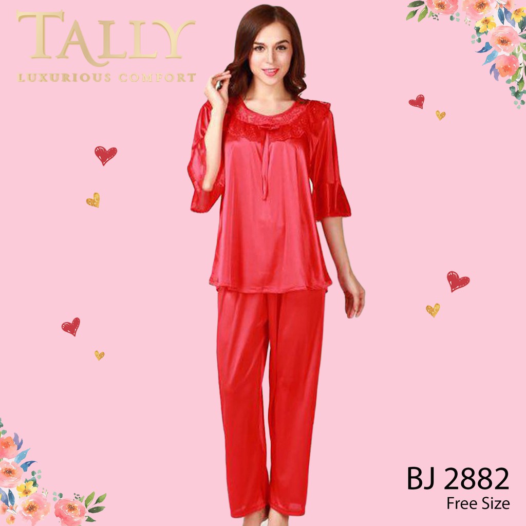 TALLY Bj 2882 Baju Tidur Satin Shopee  Indonesia