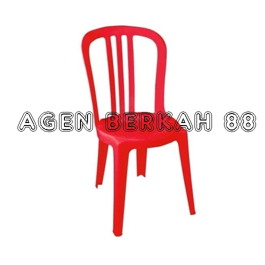 Kursi Sandaran Plastik Napolly 101 Merah dan Hijau
