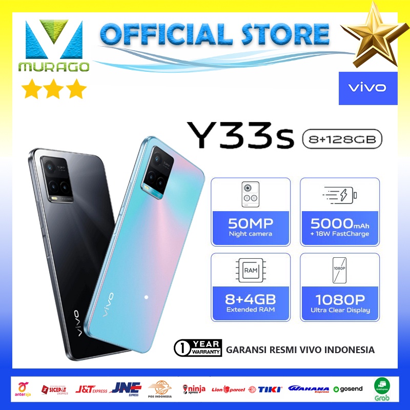 VIVO Y33s RAM 8GB+4GB (Total 12GB RAM) GARANSI RESMI